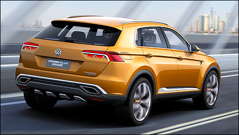 Volkswagen CrossBlue vue 3/4 arrière