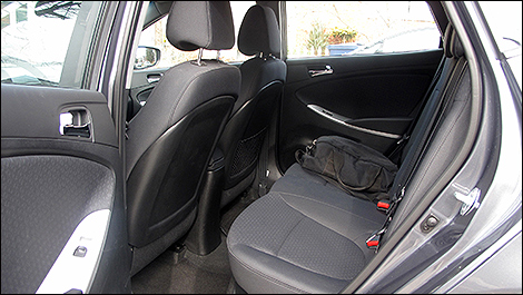2013 Hyundai Accent GLS rear seats