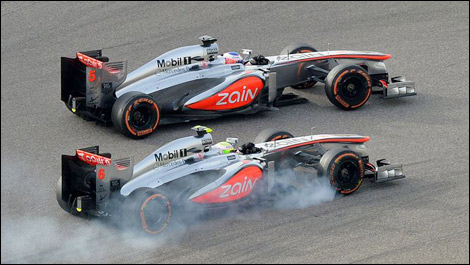Sergio Perez McLaren Jenson Button F1