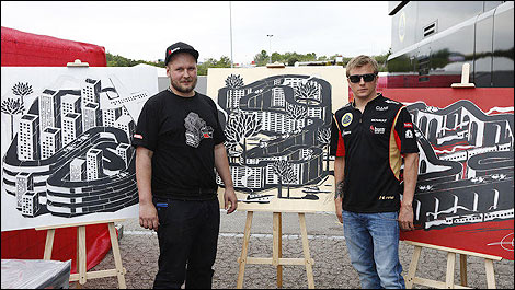 F1 Kimi Raikkonen artist M-City
