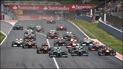 F1 Spanish grand prix 2013 start