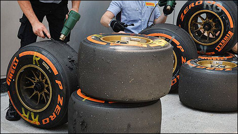 F1 Pirelli orange
