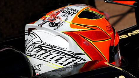 F1 Helmet Kimi Raikkonen Lotus James Hunt