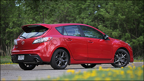 2013 MAZDASPEED3 rear 3/4 view