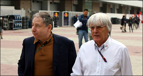 F1 Jean Todt Bernie Ecclestone