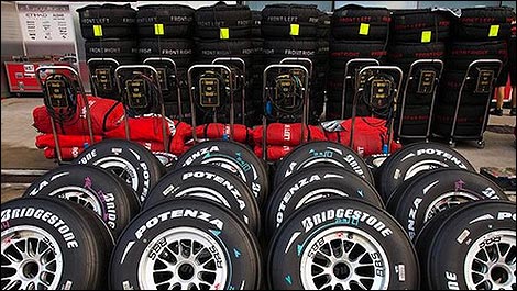 F1 Bridgestone tires