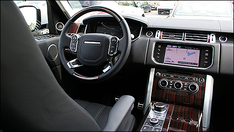 2013 Range Rover Supercharged driver's cockpit