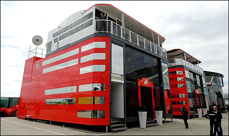 F1 Ferrari motorhome