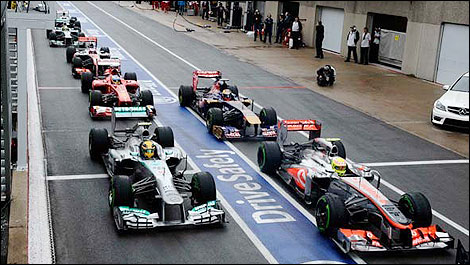 F1 pitlane
