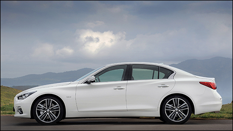 2014 Infiniti Q50 side view