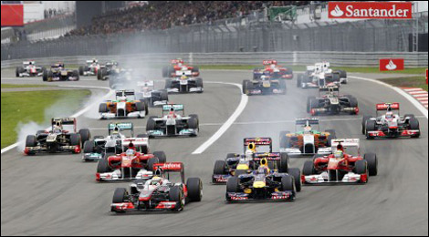 F1 2011 Grand Prix Germany start Nurburgring