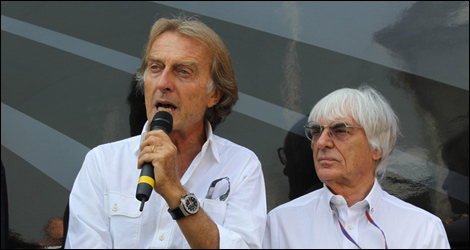 F1 Bernie Ecclestone Ferrari Luca di Montezemolo