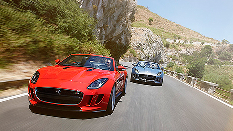 2014 Jaguar F-Type 3/4 view