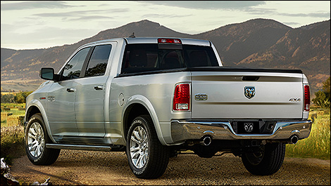2014 Ram 1500 EcoDiesel rear 3/4 view
