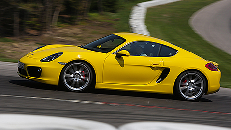 2014 Porsche Cayman S side view