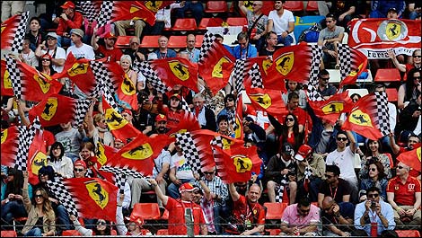 F1 Ferrari tifosis
