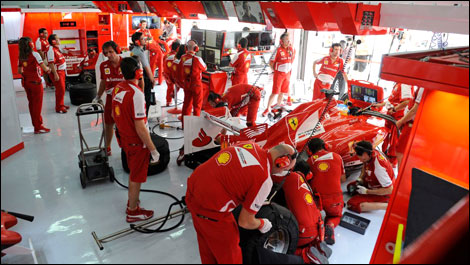 F1 Ferrari stand