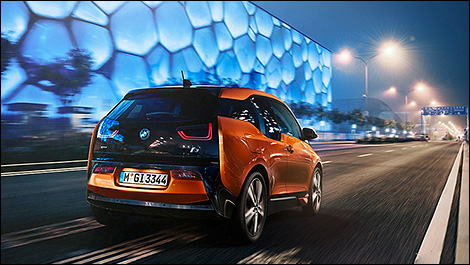 BMW i3 rear 3/4 view