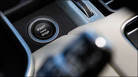 2013 Range Rover Supercharged start button
