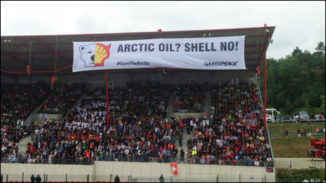 Belgian Grand Prix, Shell, Greenpeace