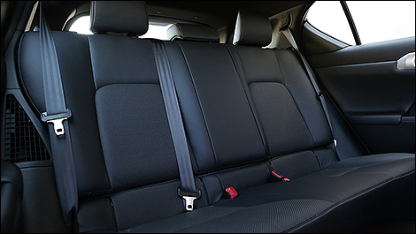 2013 Lexus CT200h F-Sport rear seats