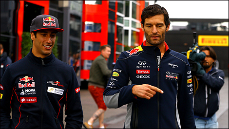 F1 Red Bull Racing Mark Webber Daniel Ricciardo