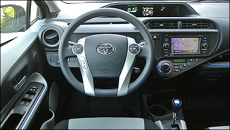 2013 Toyota Prius c Technology driver's cockpit
