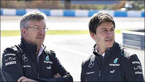 Ross Brawn, Toto Wolff, Mercedes AMG F1 Team
