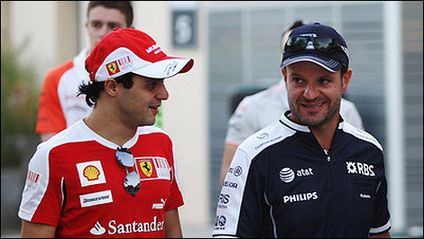 F1 Rubens Barrichello Felipe Massa