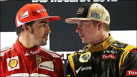 Fernando Alonso and Kimi Räikkönen