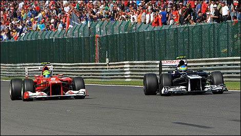 F1 Felipe Massa Ferrari Spa-Francorchamps Bruno Senna Williams