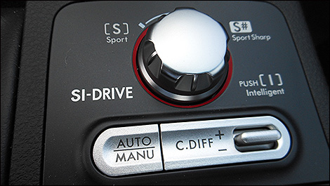 2014 Subaru Impreza WRX STI 4-door Tsurugi Edition control buttons