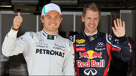 F1 Nico Rosberg Sebastian Vettel
