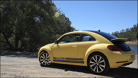 2014 Volkswagen Beetle GSR rear 3/4 view