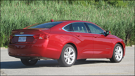 2014Chevrolet Impala 1LT rear 3/4 view