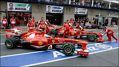 F1 Ferrari F138 testings