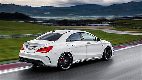 2014 Mercedes-Benz CLA 45 AMG 4MATIC 2014 rear 3/4 view