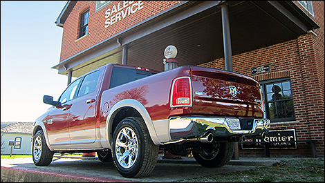 2014 Ram 1500 rear 3/4 view