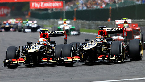 F1 Lotus Kimi Raikkonen Romain Grosjean