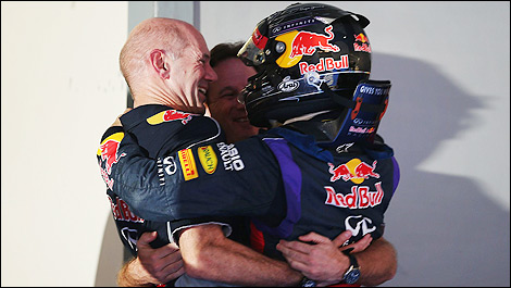 F1 Adrian Newey Christian Horner Sebastian Vettel Red Bull