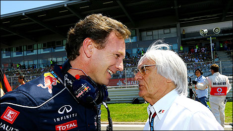 F1 Bernie Ecclestone Christian Horner