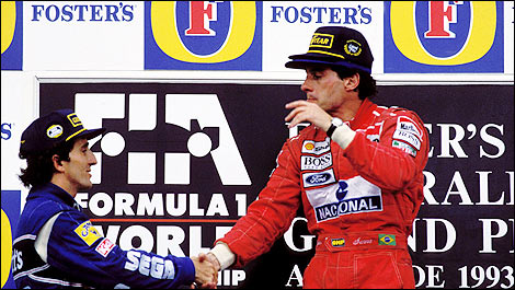 F1 Ayrton Senna Alain Prost Australia 1993