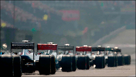 F1 starting grid