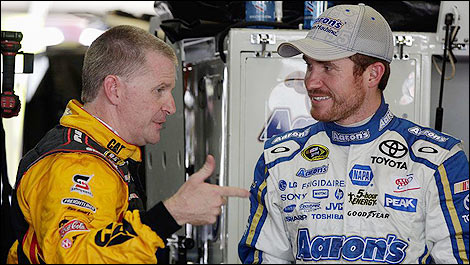 NASCAR Brian Vickers Jeff Burton