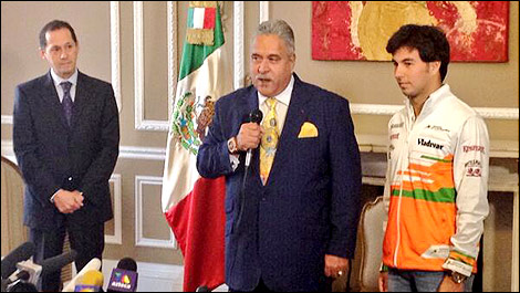F1 Vijay Mally Checo Sahara Force India Consul Mexico