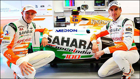 F1 Paul di Resta Adrian Sutil Sahara Force India