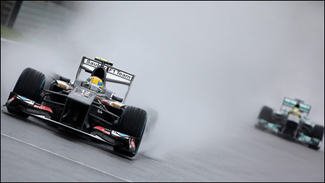 Esteban Gutierrez, Sauber C32, Brazil, F1