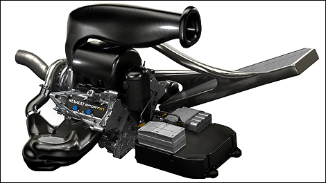 The Renault V6 power unit.