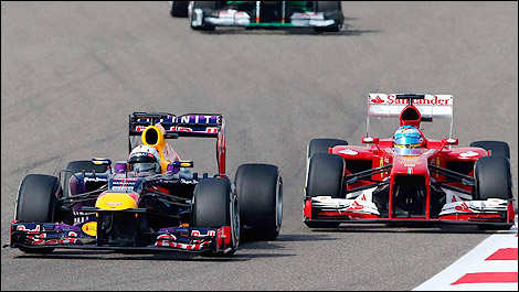 F1 Sebastian Vettel Red Bull Fernando Alonso Ferrari