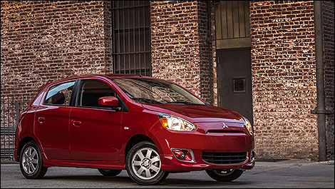 2014 Mitsubishi Mirage 3/4 view